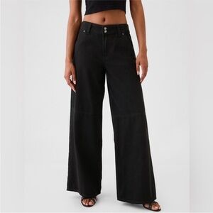 GAP Black Wide Leg Jeans